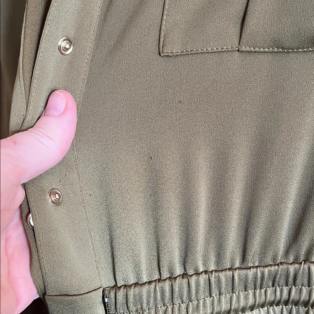 ME+EM Olive Green Button-Up Jumpsuit - Picture 10 of 10